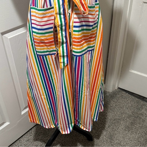 Christopher John Rogers Striped Shirt Dress - Picture 4 of 12